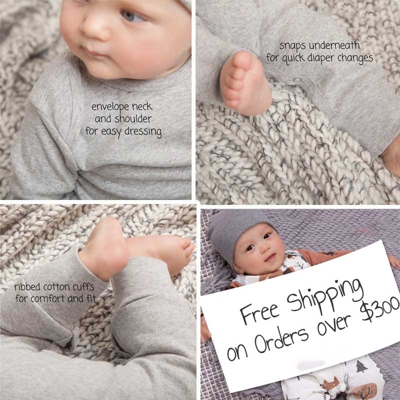 Personalized My 1st Easter Bunny Baby Romper in Blue or Pink & Grey
