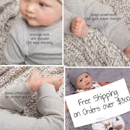 Personalized My 1st Easter Bunny Baby Romper in Blue or Pink & Grey