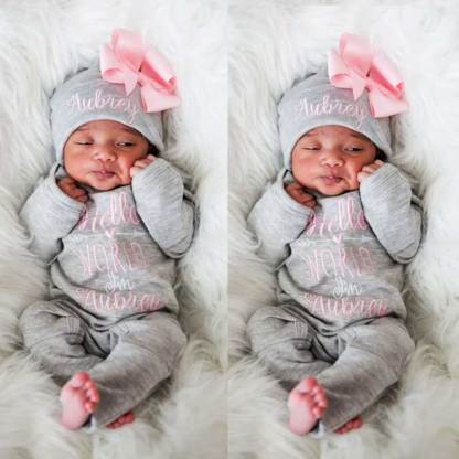 Personalized Baby Outfit Hello World Outfit