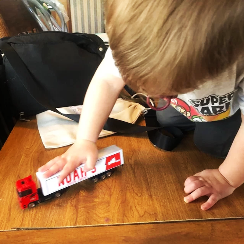 Personalized Toy Truck Customized with Your Child's Name on The Side of the Truck: Birthday, Back to School, Any Event for Children