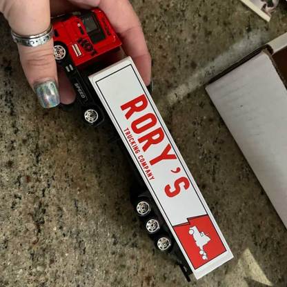 Personalized Toy Truck Customized with Your Child's Name on The Side of the Truck: Birthday, Back to School, Any Event for Children