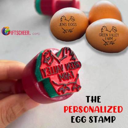 Personalized Chicken Egg Stamp Farm Label