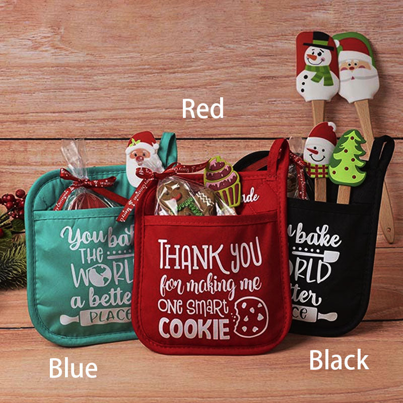 Personalized Christmas Pot Holder Baking Kit Christmas Gift for Neighbor