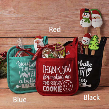 Personalized Christmas Pot Holder Baking Kit Christmas Gift for Neighbor