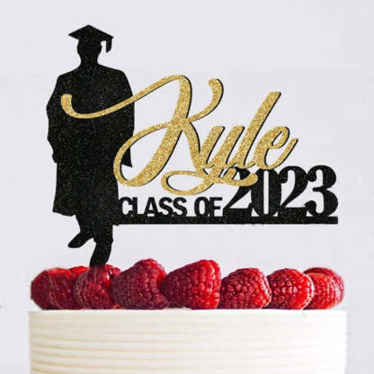 Personalized Graduation Congrats Decor Cake Topper Class of 2024