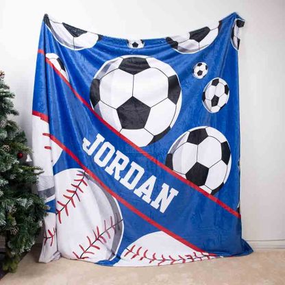 Personalized Multi Sport Ball Blanket