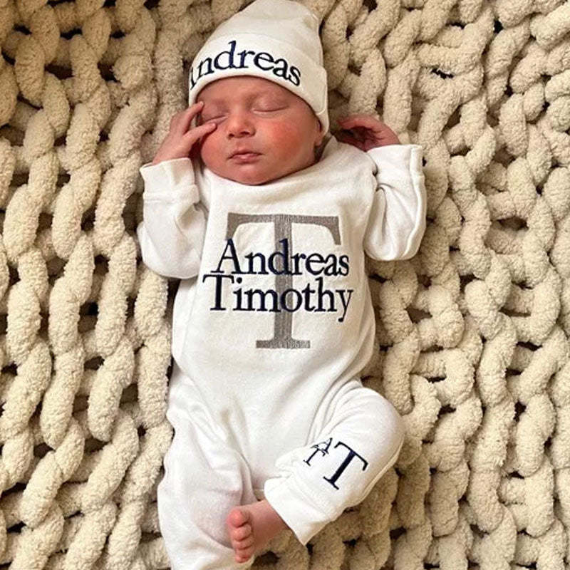 Personalized Sleeper Baby Coming Home Outfit