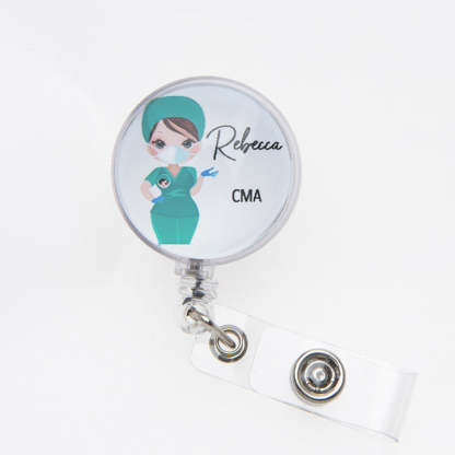 Personalized Nurse Badge Reel RN Nurse Badge Reel