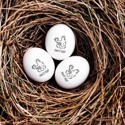 Personalized Chicken Egg Stamp Farm Label
