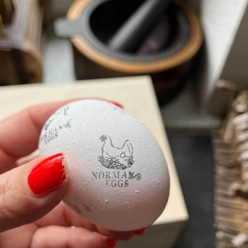 Personalized Chicken Egg Stamp Farm Label