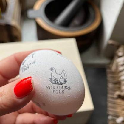 Personalized Chicken Egg Stamp Farm Label
