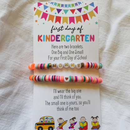 Custom Wish Bracelets First Day of School Kids Gift With Name