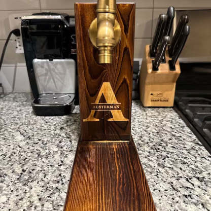 Personalized Wooden Whiskey Dispenser, Custom Gift For Dad, Fountain, Home Bar