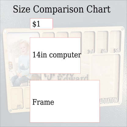 Pre K to Graduation School Picture Frame | Grade School Photo Frame