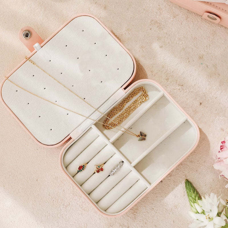 Floral Jewelry Case Personalized Birth Flower Jewelry Box Christmas Gifts