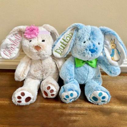 Personalized  Easter Embroidery Peter Bunny Toy