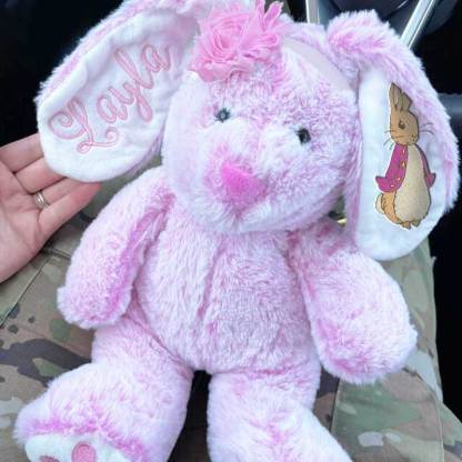 Personalized  Easter Embroidery Peter Bunny Toy