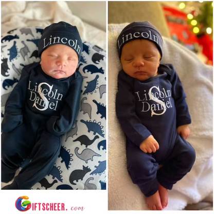 Personalized Sleeper Baby Coming Home Outfit