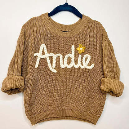 HAND EMBROIDERED SWEATERS | Baby Name Keepsake