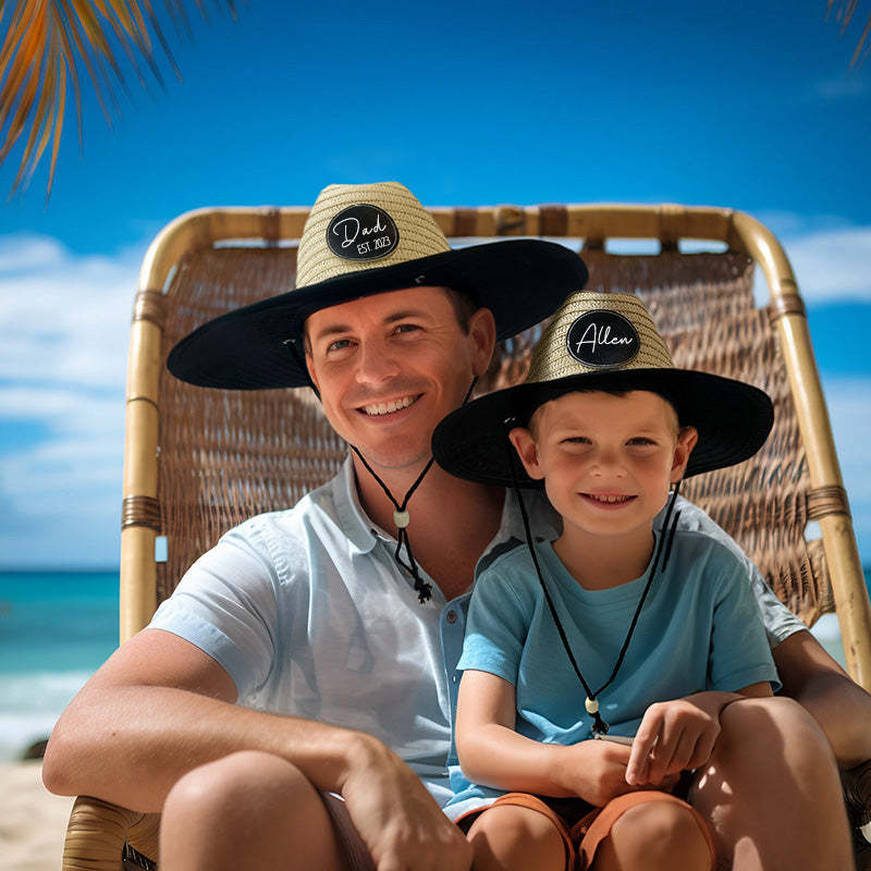 Personalized Family Beach Hat, Toddler-adult Summer Holiday Gifts