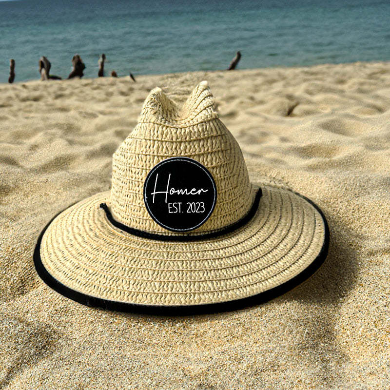 Personalized Family Beach Hat, Toddler-adult Summer Holiday Gifts