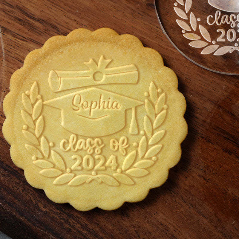 Personalized Congrats Grad Class Of 2024 Cookie Stamp