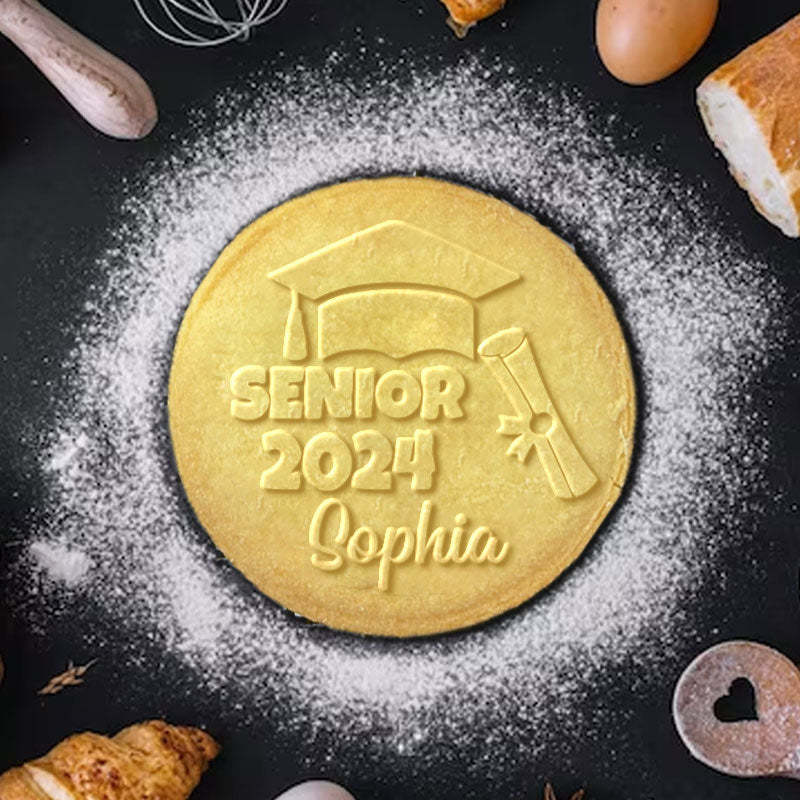 Personalized Congrats Grad Class Of 2024 Cookie Stamp