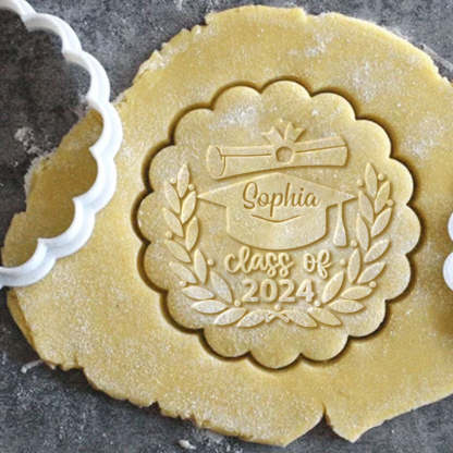Personalized Congrats Grad Class Of 2024 Cookie Stamp