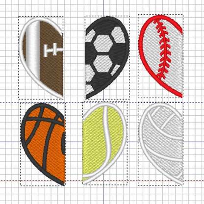 Sport Mom Baseball Cap, Embroidered Sport Heart Hat