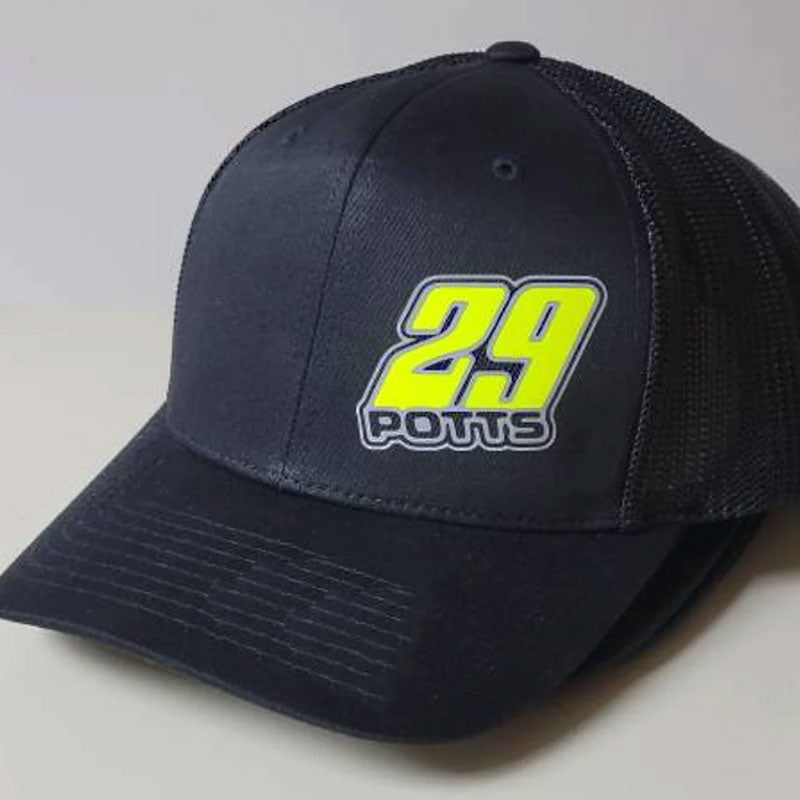 Custom Racing Hats , Race Name and Number Hat , Racing Logo Hat