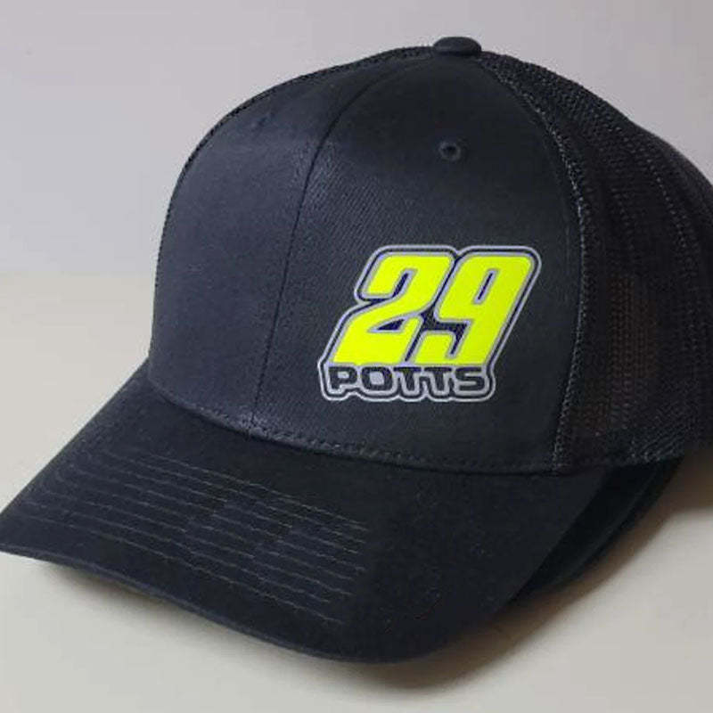 Custom Racing Hats , Race Name and Number Hat , Racing Logo Hat