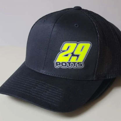 Custom Racing Hats , Race Name and Number Hat , Racing Logo Hat