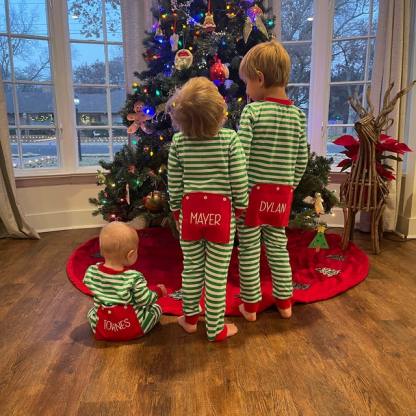 Embroidery Christmas Baby/Toddler Onesie Elf Pyjamas