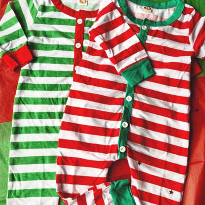 Embroidery Christmas Baby/Toddler Onesie Elf Pyjamas