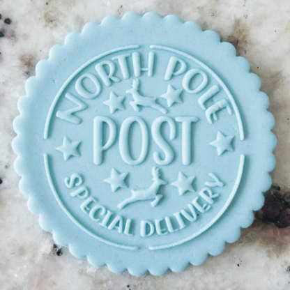 Christmas Cookie Stamp, Biscuit Icing Cupcake Decorating, Merry Christmas Embosser Stamp