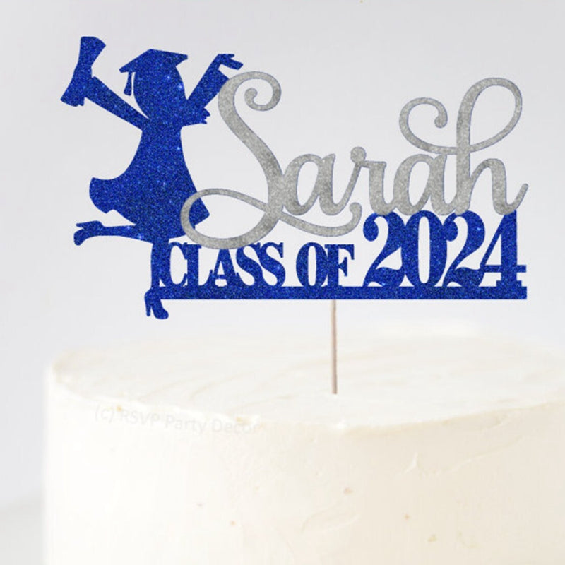 Personalized Graduation Congrats Decor Cake Topper Class of 2024