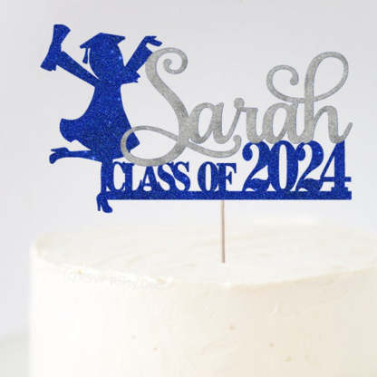 Personalized Graduation Congrats Decor Cake Topper Class of 2024