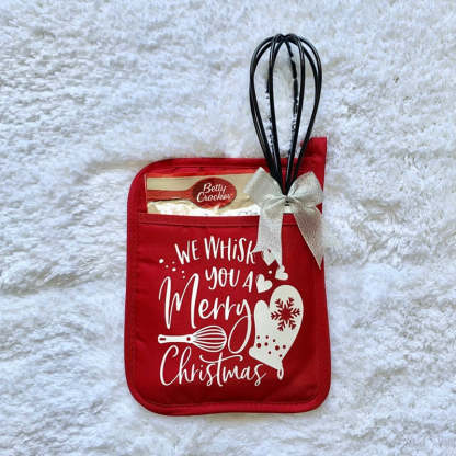 Personalized Christmas Pot Holder Baking Kit Christmas Gift for Neighbor