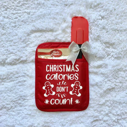 Personalized Christmas Pot Holder Baking Kit Christmas Gift for Neighbor