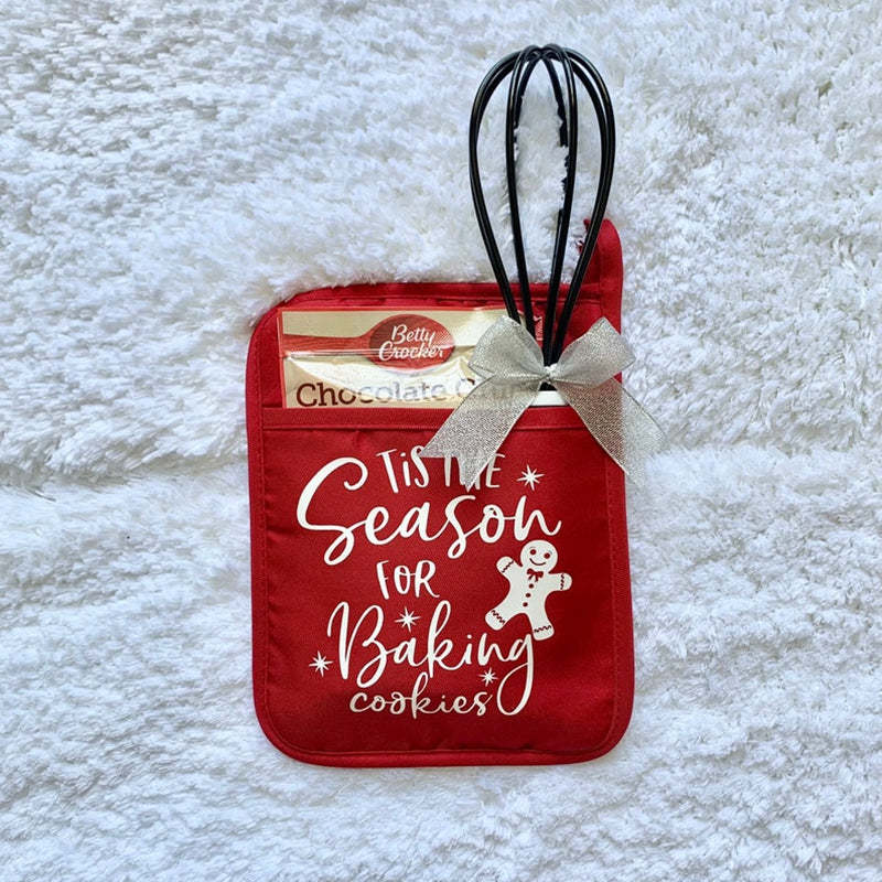 Personalized Christmas Pot Holder Baking Kit Christmas Gift for Neighbor