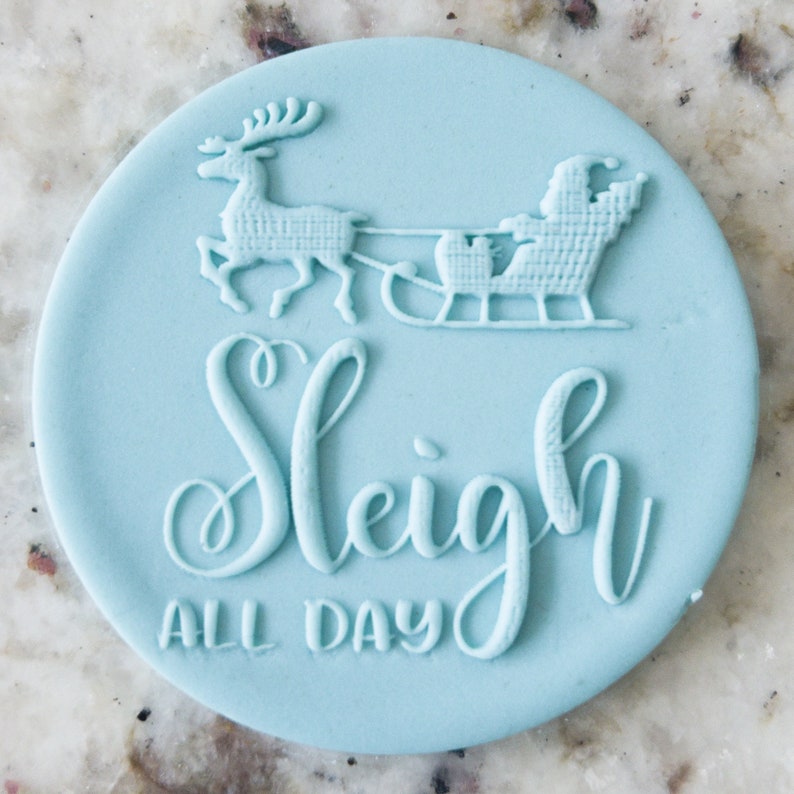 Christmas Decorative Pattern Biscuit Cookie POPup Embosser Stamp , We Wish You a Merry Christmas