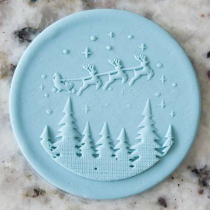 Christmas Decorative Pattern Biscuit Cookie POPup Embosser Stamp , We Wish You a Merry Christmas