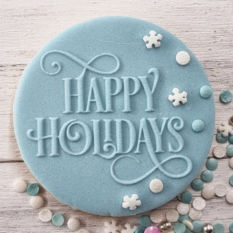 Christmas Embosser Fondant Stamp, Cake Decoration
