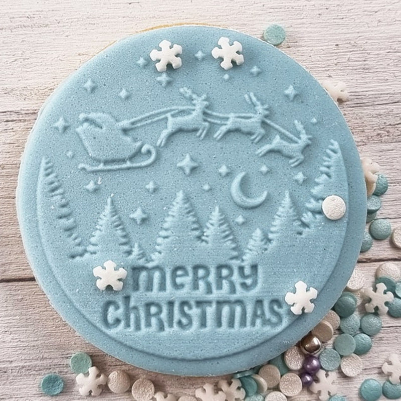Christmas Embosser Fondant Stamp, Cake Decoration