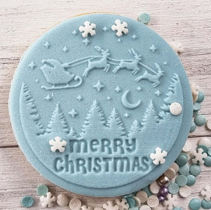 Christmas Embosser Fondant Stamp, Cake Decoration