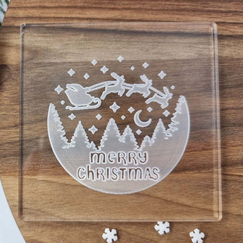 Christmas Embosser Fondant Stamp, Cake Decoration