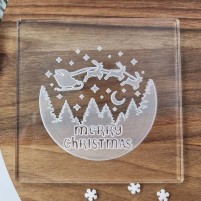 Christmas Embosser Fondant Stamp, Cake Decoration