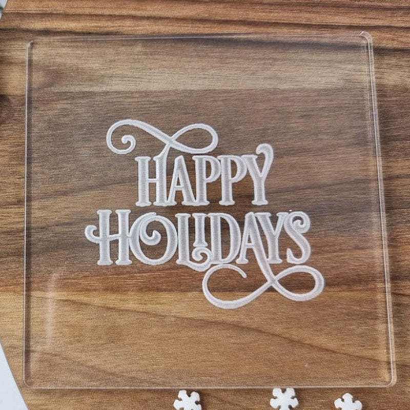 Christmas Embosser Fondant Stamp, Cake Decoration