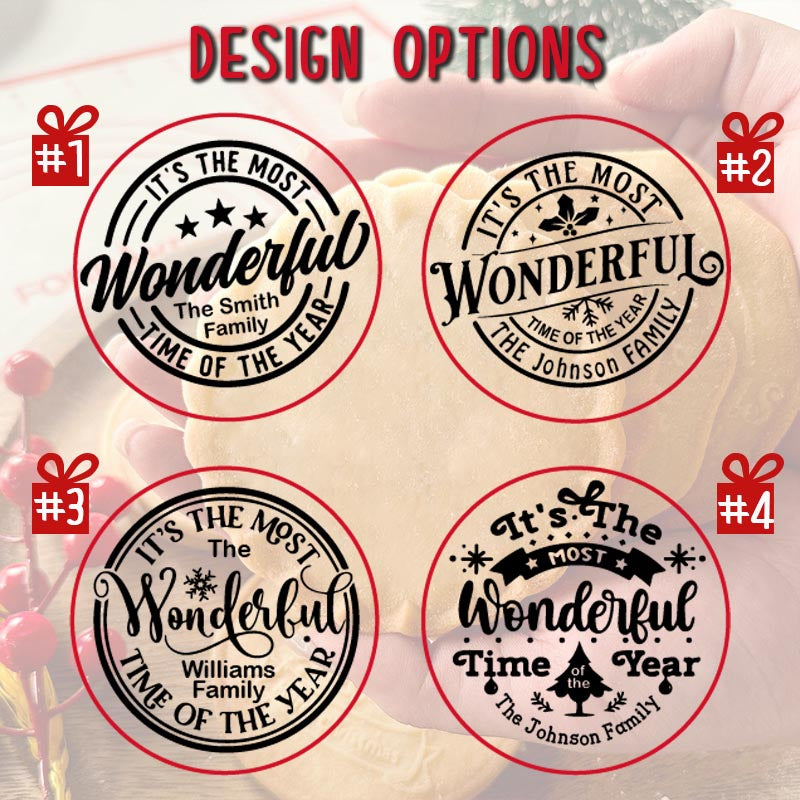 It's The Most Wonderful Time Of The Year Christmas Cookie Stamp