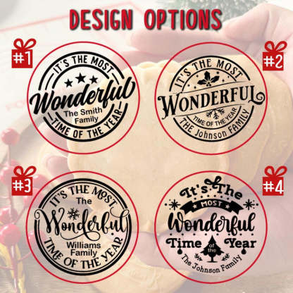 It's The Most Wonderful Time Of The Year Christmas Cookie Stamp
